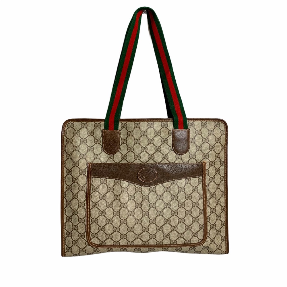 Gucci Vintage GG Supreme Web Tote Bag